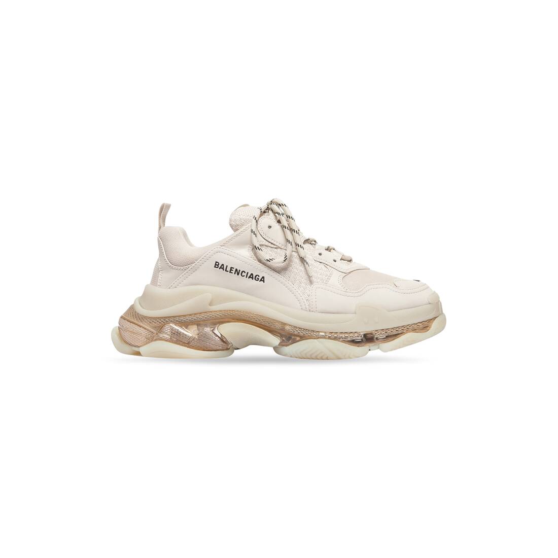 Men’s Triple S Clear Sole Sneaker  in White - Image 1
